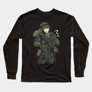 polish soldier girl. Long Sleeve T-Shirt